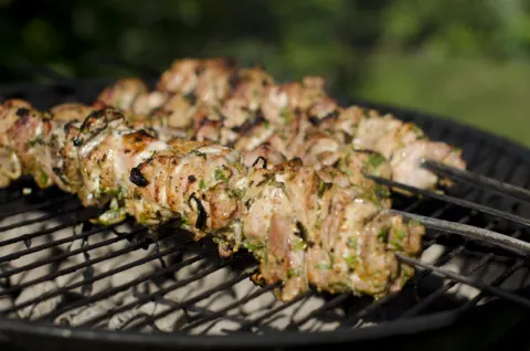 Beef fillet kebab