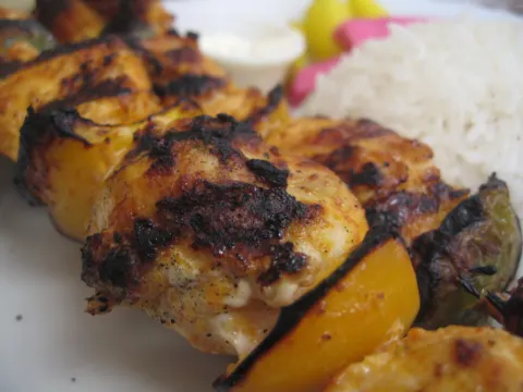 Abu Talaat chicken tikka, Turkish marinade